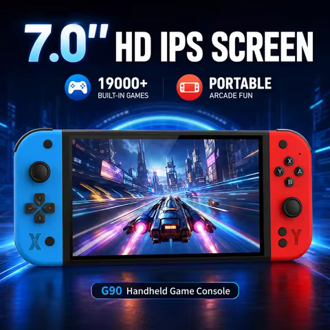 G90 7 inch 64GB 128GB 4000mAh High Definition Arcade Handheld Game Console Nostalgic Retro TV Game C