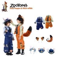 Judy hopps & Nick wilde Cosplay Costume Zootopia Disneyland