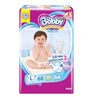 Tã dán Bobby L68 Cho Bé Từ 9-13kg - Tã dán trẻ em Bobby Size L 9 đến 13 Kg -Hsd mới