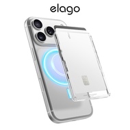 elago Magnetic MS Clear Card Pocket Compatible with iPhone 12-17 Series