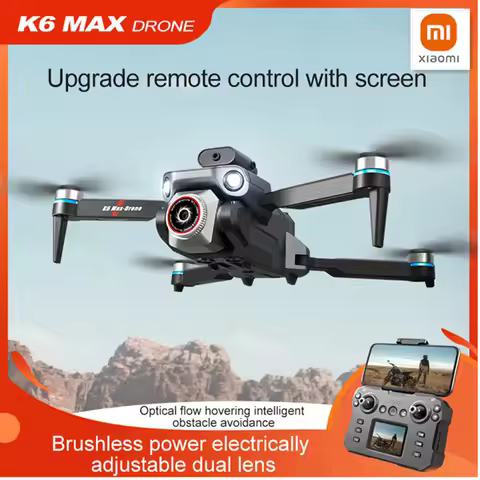 Xiaomi K6 MAX Screen Controls Upgrade Drone Professional 8KHD Triple Camera Optical Flow Brushless R