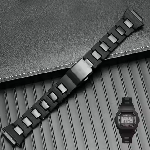 For Casio G-shock DW-6900/DW9600/DW5600/GW-M5610 High Quality Plastic Watchband Men Watch Strap Wris