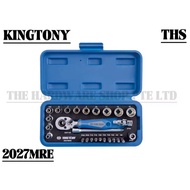 KING TONY 2027MRE 27 PC. 1/4" DR. 12 Point Socket Wrench Set 4-14mm （MM Size）