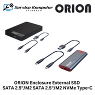 ORION Enclosure External SSD SATA 2.5"/M2 SATA 2.5"/M2 NVMe Type-C