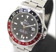 Rolex GMT Master II 16710 K 系列男士自動上鍊紅色黑色表圈黑色帶紙