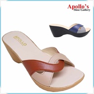 Apollo/LK;7148_Ax|MARIKINAkoMADE-TGLadies-Qa]Wedge.kX]Sandals.J]NAVY.i]BLUE GRAY/ BROWN BEIGE