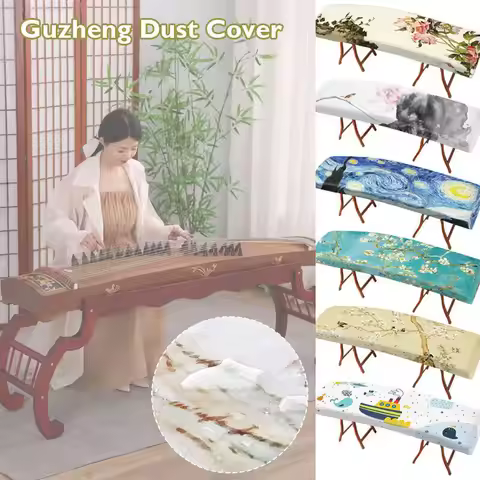 Chinese Zither Cover String Bag Dustproof Durable Foldable for All Size Dirt-Proof Protector Guzheng