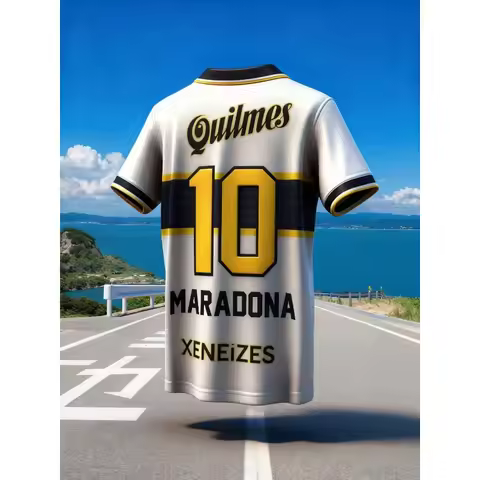 Boca Juniors Retro Classic Shirt Men's and Women's Outdoor Sports Leisure Quick Drying Adult and Chi