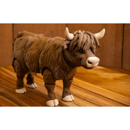 Mainan Hewan Sapi Highland Artikulasi Realistik | Figurine Plastik Koleksi 18cm terpopuler