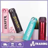 7 Colours Customize Name Thermos Vacum Flask Bottle 500ml