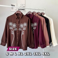 KEMEJA Sekar Blouse Size S M L XL XXL XXXL XXXXL 2XL 3XL 4XL 5XL 5L Jumbo Size Tops Big Size Clothes