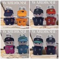 4.0 Labubu Dress Up Baby Clothes F1 Ferrari Suit Series Collection Cute Mystery Box Vinyl Doll Match