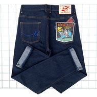 BLR DENIM article Neptunus 16oz Selvedge Accent 16oz Button Fly Sanforized Raw Denim slim straight