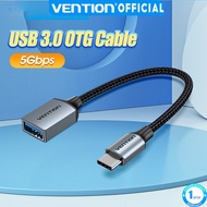Vention USB 3.0 Cable OTG Adapter for Laptop Type C Cellphone USB 3.0 C Male to A Female Cable