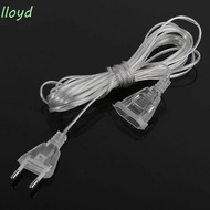 LLOYD Power Extension Cord EU Plug Standard LED String Light Cable Plug Christmas Lights Fairy Lights Transparent Extension Cable