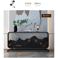 New Chinese Style Light Luxury Zen Entrance Cabinet Modern Solid Wood Console Tables Altar TV Cabinet Hotel Curio Cabinet Sideboard Cabinet