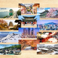 Seoul Busan Souvenir Fridge Magnet Door Food Culture Festivities 10 cm x 5