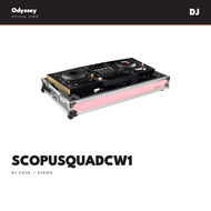 Odyssey | Flight Effects Show Case | DJ Case for OPUS-QUAD | Corner Wheels, LED Panels, 1U Rack (OPU