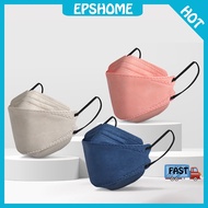 EPSHOME 10PCS KF94 Colorful Morandi Fish Mask Fashion Face Masks