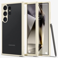 SPIGEN เคสสำหรับรุ่น Galaxy S24 [Ultra Hybrid] เคสไฮบริดที่มีกรอบด้านหลังPCกับกรอบTPUแบบนุ่มที่ป้องก