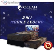 OCEAN KASUR SPRING BED 2IN1 SORONG ANAK KARAKTER MOBILE LEGEND