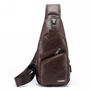 [คลังสินค้าพร้อม] XUDERONG USB Chest Bag Outdoor Crossbody Bag Sling Pack For Men