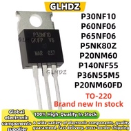 1-5PCS NEW Original P30NF10 P60NF06 P65NF06 P5NK80Z P20NM60 P140NF55 P36N55M5 P20NM60FD TO-220 In st