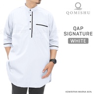BIG SIZE PAKISTAN KOKO BAJU / 3/4 SLEEVED KURTA MEN'S GAMIS XXL QAP 101 - WHITE, XXL NEWEST QUALITY 