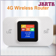 JKRTK 4G Lte WIFI Router 3650mAh Mobile WiFi Router Sim Card Slot Mini Outdoor Hotspot 150Mbps Pocket WIFI Router WIFI Hotpot for Car HRTWR