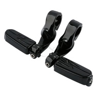 Pair Footpegs Footrest Pedal W/ Short Angled Mount For Harley Sportster 883 1200 TWO COLORS
