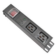 PDU Power Strip C19 Socket Distribution Unit Cabinet 2 Way AC Socket Aluminum alloy shell iec C14 po