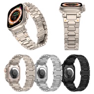 Sesuai untuk Apple Watch iWatch 12345678910 Ultra Explorer Jalur Logam Keluli Tahan Karat
