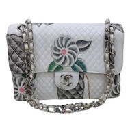 Chanel Classic Flap Limited Edition Cloth Crossbody Bag CF