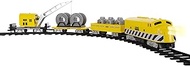 Lionel Battery-Operated Construction Toy Train Set with Locomotive, Train Cars, Track &amp; Remote with Authentic Train Sounds, &amp; Lights for Kids 4+