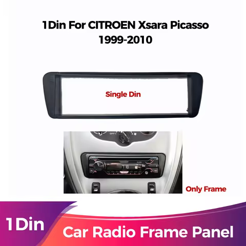 1Din Car Radio Fascia For CITROEN Xsara Picasso 1999 2000-2009 2010 Stereo Dash CD Trim Installation