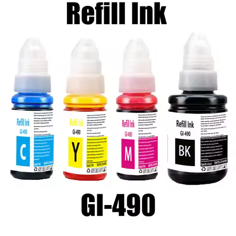 GI-490 Dye ink Refill dye ink Kit Compatible For Canon Pixma G1400 G2400 G3400 G1000 G2000 G3000 G44
