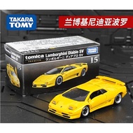 [Ada Stok] TOMY TOMICA Model Kereta Aloi Kotak Hitam TP15 Lamborghini Diablo 123736 Model Kereta Sim