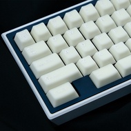 113 Key white Round Front Keycaps Ice Translucent Cherry Profile Key cap for OEM MX 61 68 104 Mechanical Keyboard