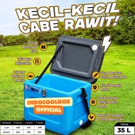 TERMOS TANAGA Cooler Box 35 Liter Ice Box Thermos Ice Cube Box Fish Meat Drink Cooler Durable