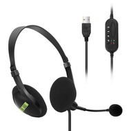 Straight Batch Computer USB Headset Headset Wired Office Headset Headset Customer Service Online Cla