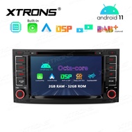 XTRONS 7"VW Touareg Android12 Car Player 8Core 2+32 Built-in CarPlay/Android auto/DSP/PIP SWC/Split Screen/BT5 DVD Playe