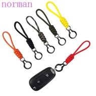 NORMAN Paracord Keychain, Anti-lost Wristlet Strap Umbrella Rope Keyring, Key Chains Gifts Bag Pendant Backpack Lanyard Braided Woven Keychain Car Trinket