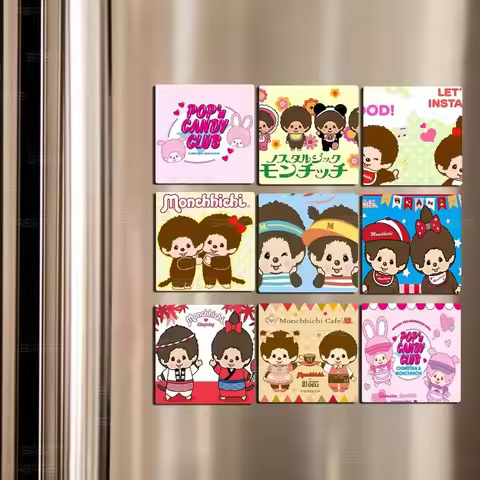 Anime M-Monchhichi Magnet Products Personalized Sublimation Fridge Refrigerator Magnets For Kitchen
