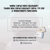 Custom Thank You Card/Wish Card/Mini Calendar