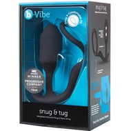 b-Vibe Snug &amp; Tug Weighted Anal Plug And Cock Ring - Medium