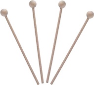 2 Pair Wood Mallets Percussion Sticks for Chime, Xylophone, Wood Block, Glockenspiel and Bells