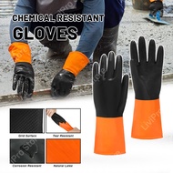 Heavy Duty Chemical Resistant Gloves Industrial Rubber Glove Sarung Tangan Getah Chemical Protective