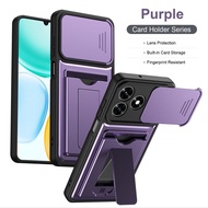 For Honor X5C Plus X8C X8B X9C X9D X6D X70 5G  ignature 5G Lens Cap Card Holder Phone Case - Fingerp