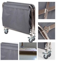 รถเข็น รถเข็นผ้าแห้งพับได้ รถเข็นอเนกประสงค์  รถเข็นโรงแรม Linen trolley พับได้ รถเข็น