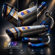 Honda Forza Exhaust NSS 250cc full system 99 Racing type RS-2 Stainless Steel